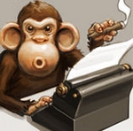 Writing Monkey | Schreibender Affe